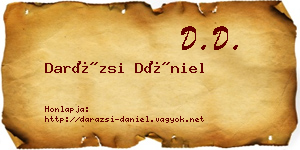 Darázsi Dániel névjegykártya